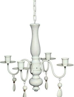 Ambiente Haus Kerzenständer Romance Holz/Eisen 4er-Kronleuchter 60cm (1 St)