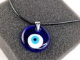 Blaue Glas Anhänger Mit Halsband Auge Blick Motiv Halskette Mit Nazar Boncuk Modeschmuck Geschenkidee 8,70€* in 78052