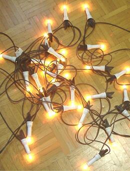 230V Vintage-Lichterkette drinnen + draussen 30 Kerzen 8,5m - Dassel