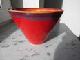 Keramik Schale Kunsthandwerk rot orange Handarbeit Deko 4,- in 24944