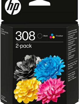 HP 308 2er-Pack Tintenpatrone (Packung)