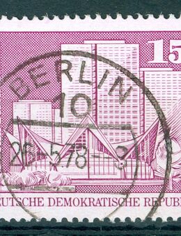 DDR gestempelt Nr. 1853 Typ II, „Begrenzungslinien fast durchgehend, wie auf den Bildern zu sehen. - Porta Westfalica Zentrum