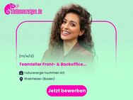Teamleiter Front- & Backoffice Gebäudemanagement (m/w/d) - Rheinfelden (Baden)