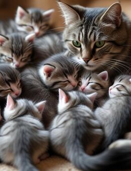 Katzenfamilie sucht liebevolles Zuhause – Komplett-Abgabe - Gifhorn