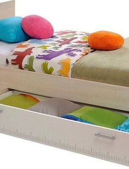 Parisot Jugendbett Charly, Einzelbett, mit Bettschubkasten und Ablagefläche