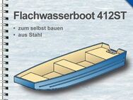 Bauplan für Selbstbauer: Flachwasserboot aus Stahl, Länge 412 cm, Ruderboot, Anglerboot, Motorboot - Berlin