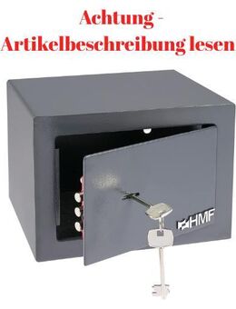 HMF Safe Tresor klein mit Schlüssel Möbeltresor anthrazit #2027 - Birkenfeld (Baden-Württemberg)