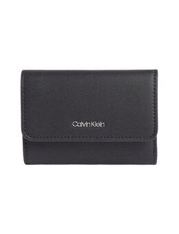 Calvin Klein Geldbörse CK MUST SMALL TRIFOLD W/ZIP, Damen Geldbeutel, Portemonnaie mit Logo-Schriftzug