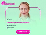 Teamleitung Finanzen national (m/w/d) - Metzingen