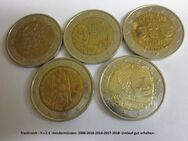 Frankreich-2 €uro-5x Sondermünzen-Umlauf-2008-2018 - Mahlberg