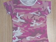 Mädchen Shirt Camouflage Gr. 116 rosa - Löbau