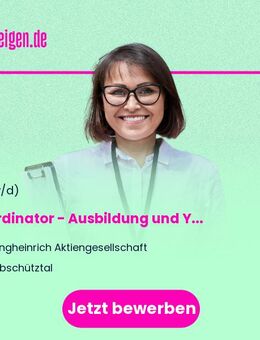 Koordinator - Ausbildung und Young Talents (m/w/d) - Käbschütztal