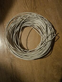 Bund ca. 56 m, weiß (0,29€/m) PVC Aderleitung H07V-U 1 mm²- Einze - Erfurt