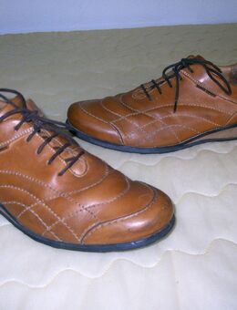 flotte ECHT-LEDER-Sneaker, Schuhe, "LLOYD", Gr. 40 (7), ocker/mittelbraun - Köln