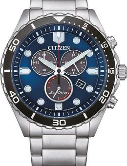 Citizen Chronograph AT2560-84L, Armbanduhr, Herrenuhr, Solar, Stoppfunktion, Edelstahlarmband