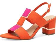 MARCO TOZZI Sandalette, Blockabsatz, Sommerschuh, Sandale mit kontrastfarbenen Details