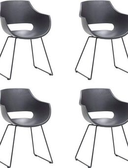 MCA furniture Schalenstuhl Rockville (Set, 4 St), 4er-Set, Kufe, Kunststoff, Belastbarkeit 120 kg, Sitzhöhe ca. 46 cm