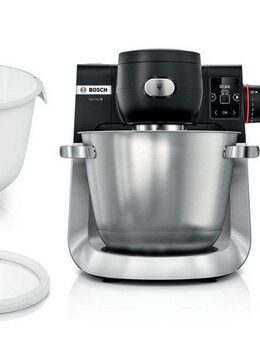 BOSCH Küchenmaschine Serie 6 MUMS6ZS18, 2 Schüsseln, integr. Waage, schwarz, 1600 W, 5,5 l Schüssel, Knethaken/Rühr-/Silikonbesen