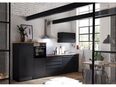Küchenblock JAZZ Küchenzeile Schwarz ohne Geräte ca. 320 x 200 x 60 cm in 94139
