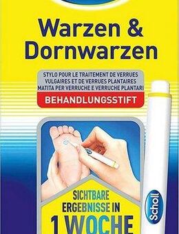 Scholl Warzen-Behandlungsstift, Warzen & Dornwarzen Behandlungsstift für Hände und Füße