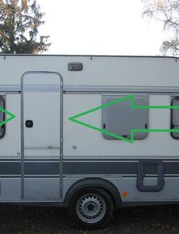 Fendt Wohnwagen Aufbautür ca 168 x 50 bzw 173 x 57 gebraucht (zB Fendt 470 B E826 BJ92) mit Rahmen & 1 Schlüssel - Schotten Zentrum