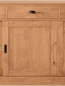 Home affaire Sideboard Schröder, Kommode, 3 Schiebetüren, 3 Schubkasten, aus massivem Kiefernholz