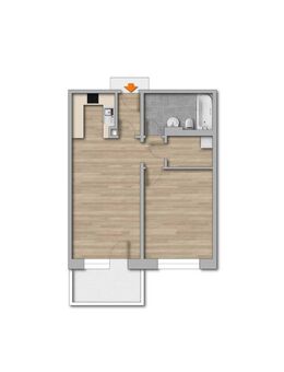 Frisch sanierte 2-Raum-Wohnung / Erstbezug - Greifswald