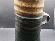 Keramikkrug Keramik Krug Kanne Vase dunkel 17cm hoch Öffnung 9cm breit - Essen