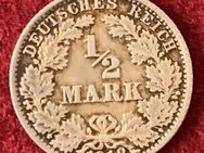 1/2 Mark Deutsches Reich 1918 (A) Silber 900/1000 - Bad Waldsee