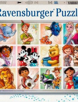 Ravensburger Puzzle Disney Multicharacter, 100 Puzzleteile, XXL, Made in Germany