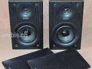 SONY-HIFI Lautsprecher Bass Neu Bass Reflex schwarz 6 ohm 2 stück sind 1 Paar mit Klemm Anschluss hinten - Dübendorf