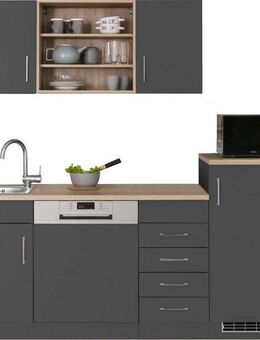 KOCHSTATION Küche KS-Mali, Breite 210 cm, mit E-Geräten