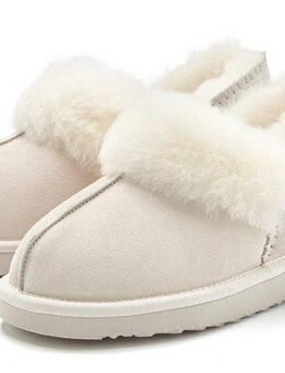 Vivance Hausschuh Plüsch Hausschuh, Pantolette, Pantoffel aus Lammfell