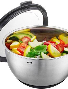 GEFU Servierschüssel MUOVO, Edelstahl, inkl. luftdichtem Aufbewahrungsdeckel