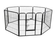 Kerbl Pet Gehege mit Türe für Hunde und Welpen - 8 Elemente à B 80 x H 77 cm