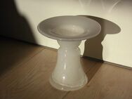 Glas Vase klar-weiß Blumenvase 13,5 cm Deko 4,- - Flensburg