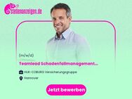 Teamlead Schadenfallmanagement für die Kfz- und Sachversicherung in Hannover (w/m/d) - Hannover