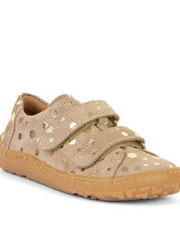 froddo® Barefoot Base Klettschuh, Konfirmationsschuh, Barfußschuh mit Metallic-Dots verziert