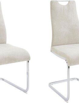 Home affaire Esszimmerstuhl Milano (Set, 2 St), (2 oder 4 Stück), Bezug in Microfaser oder Cord, Freischwinger
