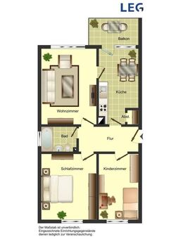 Demnächst frei! 3-Zimmer-Wohnung in Weddinghofen zu besichtigen - Bergkamen