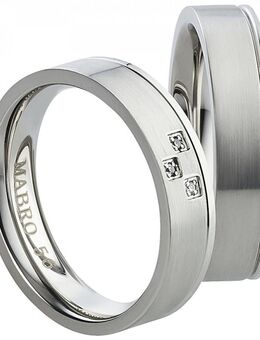 Edle Edelstahlringe schlicht Design AB1774-AB1775 - Aholming