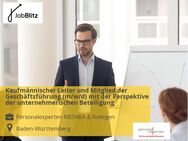 Kaufmännischer Leiter und Mitglied der Geschäftsführung (m/w/d) mit der Perspektive der unternehmerischen Beteiligung