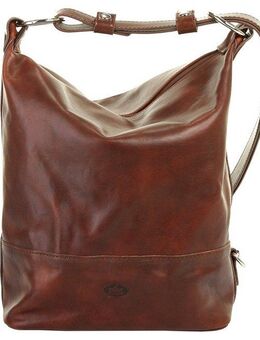 Piké Cityrucksack, echt Leder, Made in Italy