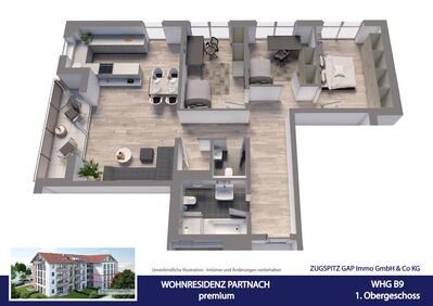 WOHNRESIDENZ PARTNACH - 4 Zi Wohnung - B09