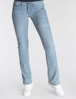 Arizona Bootcut-Jeans mit Keileinsätzen ausgestellte Beinform, niedrige Leibhöhe, elastisches Material