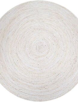 Paco Home Teppich Viborg 595, rund, Höhe: 13 mm, Jute, Modern, Boho, Handgefertigter Natur-Teppich
