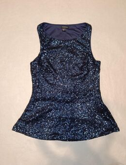 Glitzer-Top mit Pailletten, Gr. S, dunkelblau - Blieskastel