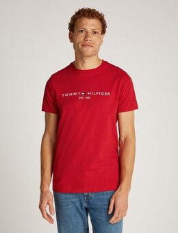 Tommy Hilfiger T-Shirt TOMMY LOGO TEE aus reiner Baumwolle