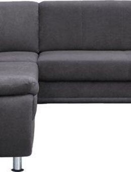 TRENDMANUFAKTUR Ecksofa Rondo wahlweise mit Schlaffunktion, bequeme Armlehnen, Bestseller, L-Form, wahlweise mit Federkern bestellbar, Füße chromfarben