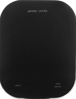 GORENJE Küchenwaage KT10 ORAB, (1-tlg), hochresistentes gehärtetes Glas